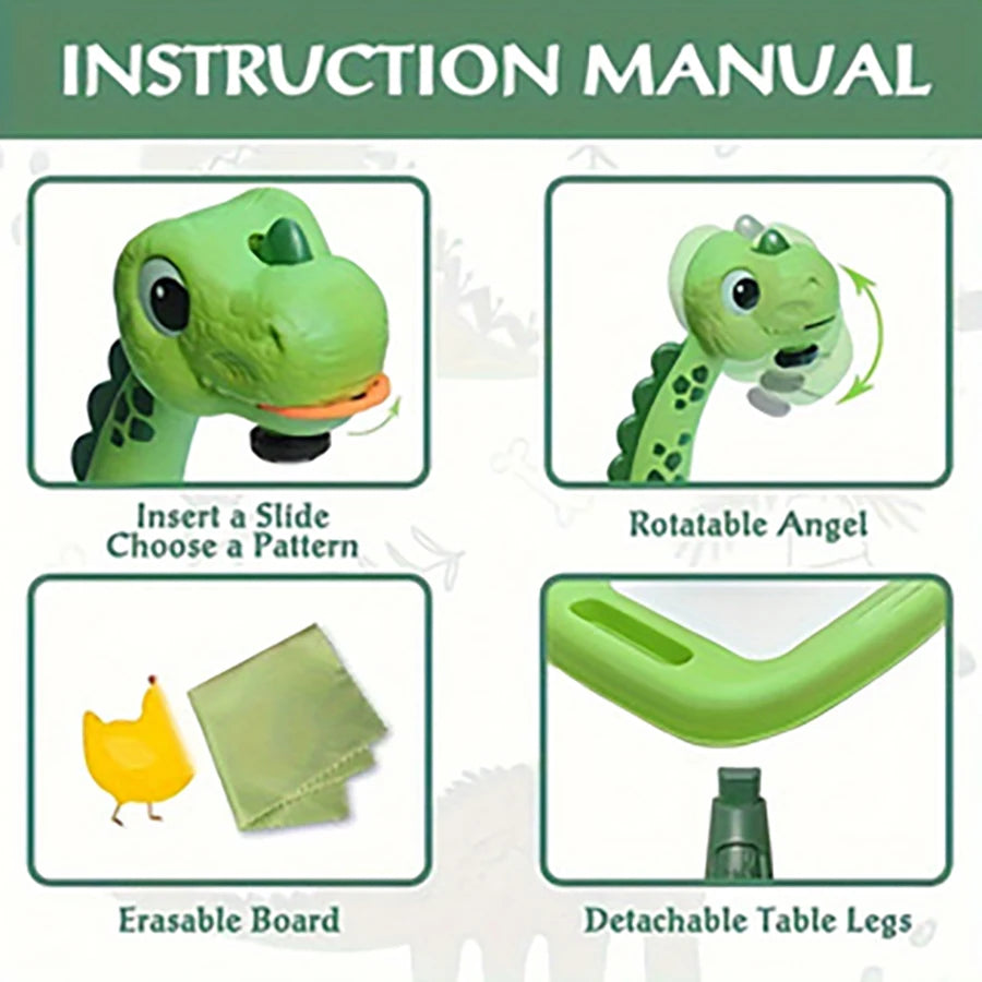 Dinosaur Painting Projector Drawing Board Art Toy for Kids