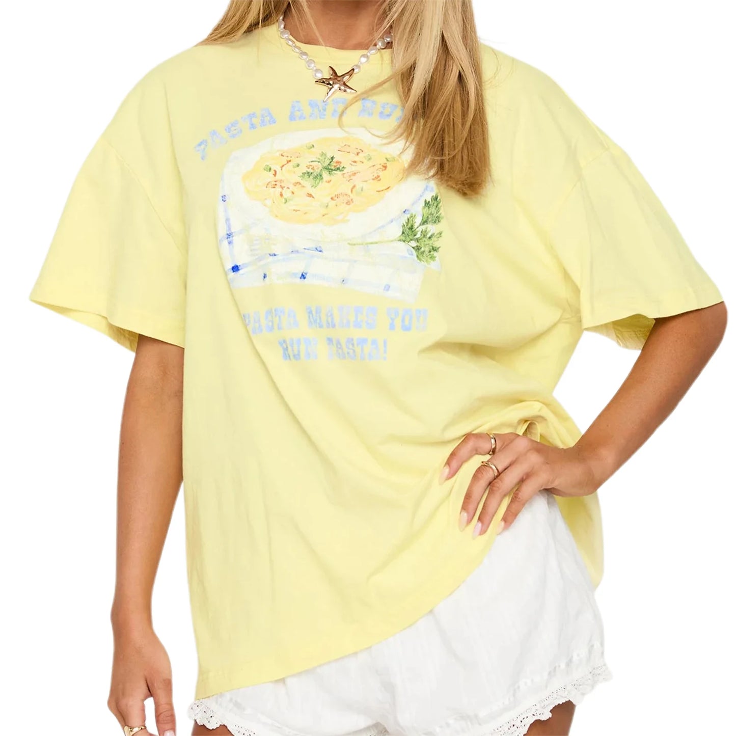 Women's Avocado Print Round Neck Summer T-Shirt Top