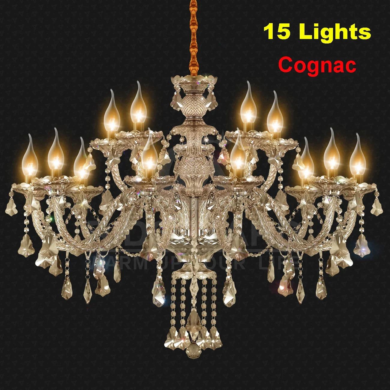 Ridgeyard Crystal Chandelier Modern Luxury Hallway Light