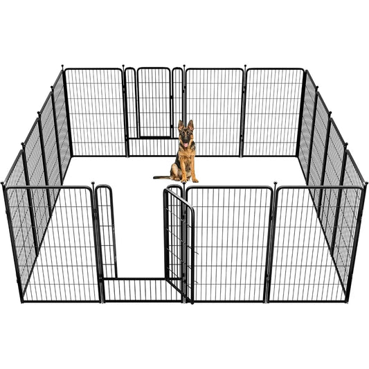 Rollick Dog Playpen For Yard RV Camping 45 Inch 16 Panels