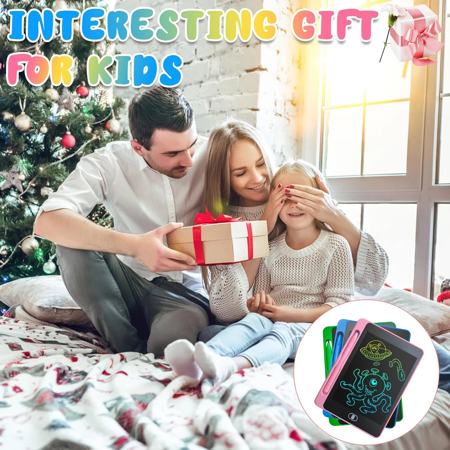 12 Pack Colorful LCD Writing Tablets for Kids 6.5 Inch