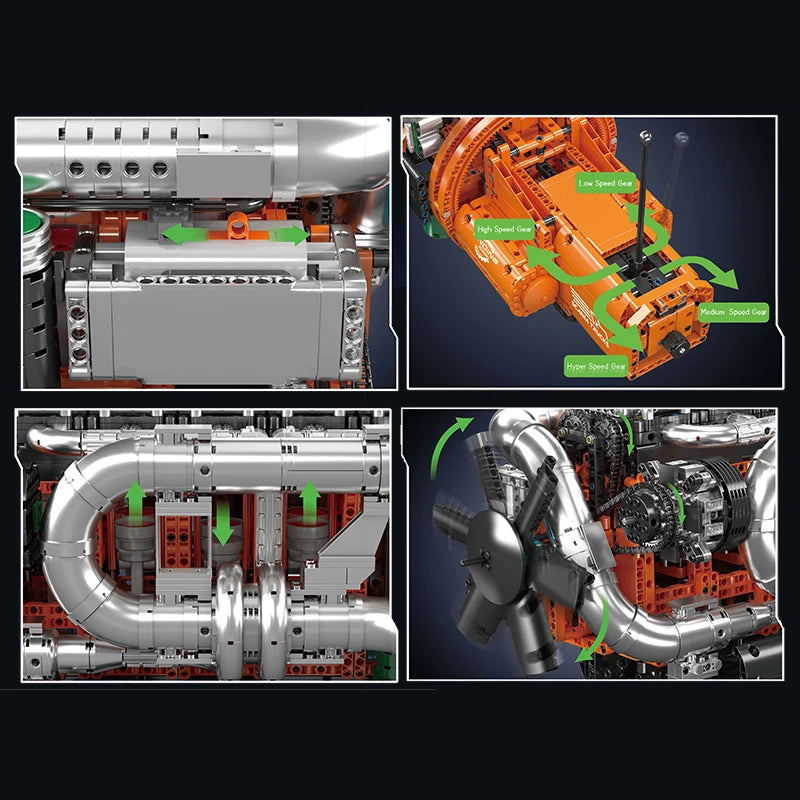 Mould King 10200 Motorized Truck Building Block Set