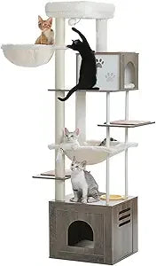 Pawz Road Large Cat Tree with Food Station and Condos