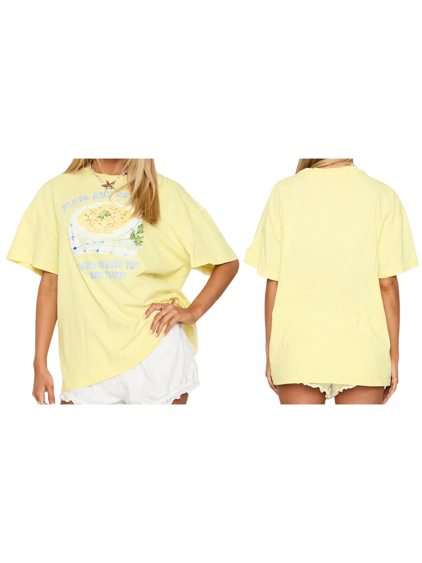 Women's Avocado Print Round Neck Summer T-Shirt Top