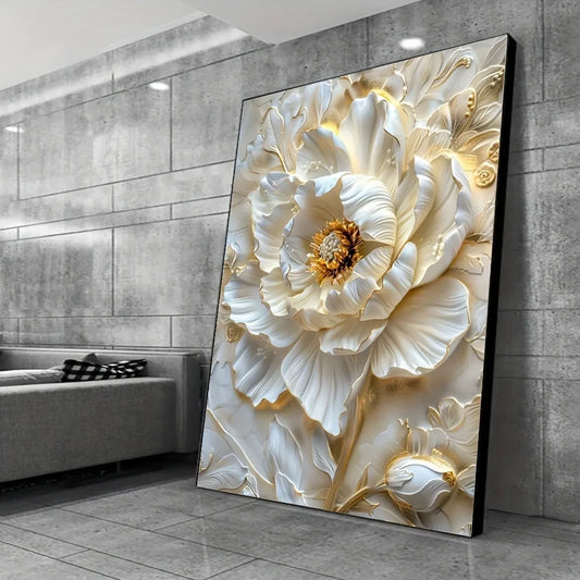 Modern Abstract Floral Canvas Art Print for Home Decor