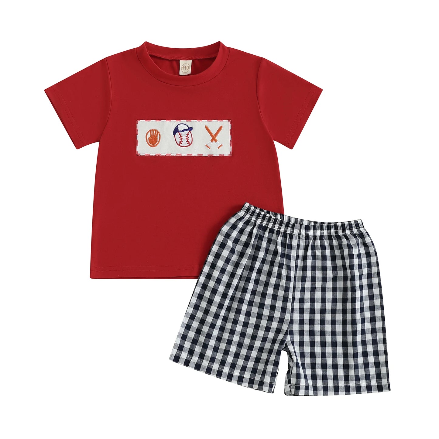 Toddler Boys Striped T-Shirt and Denim Shorts Outfit Set