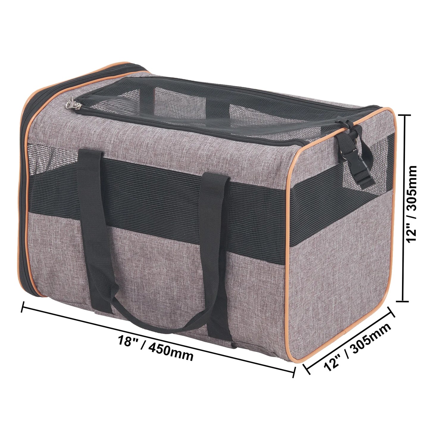 SucceBuy Pet Carrier Backpack With Wheels Telescopic Handle