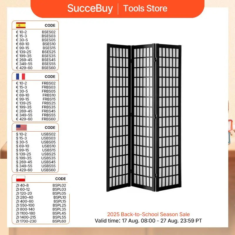 Wood Folding Privacy Screen 3 4 6 Panels Room Divider