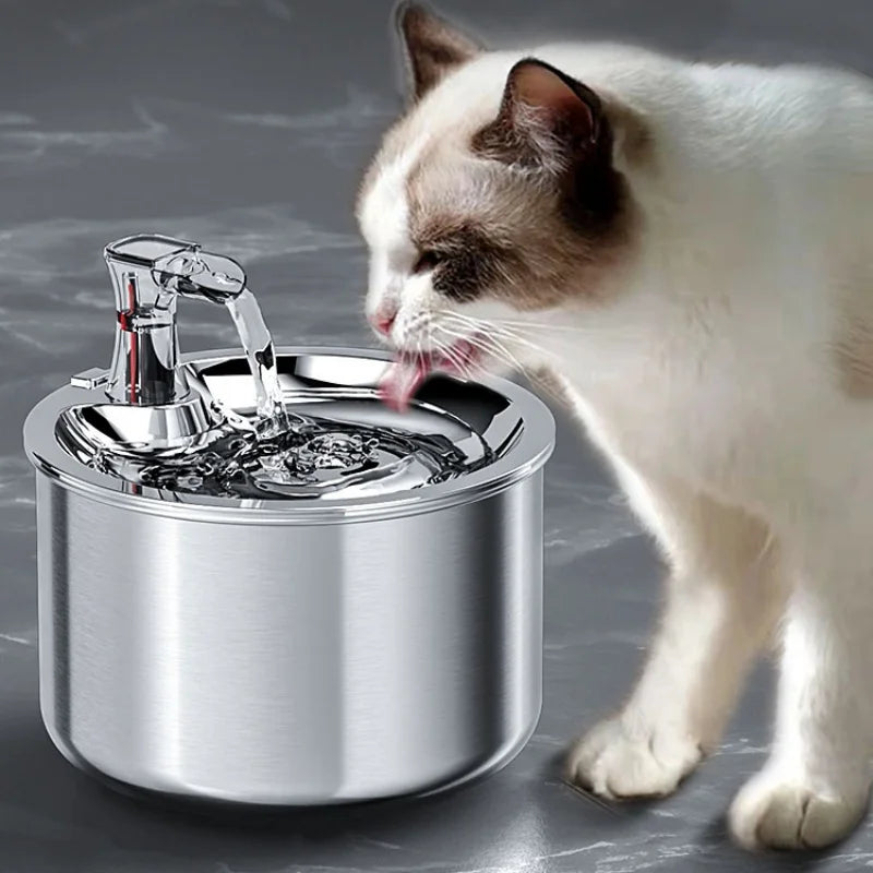 Automatic Stainless Steel Pet Water Dispenser Fountain 2L