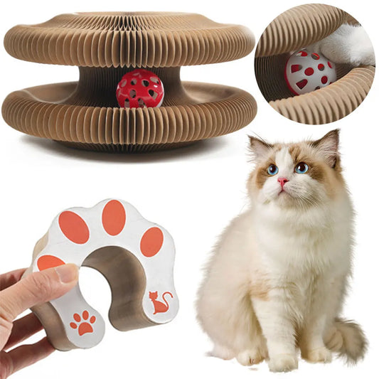Magic Organ Cat Scratching Board Foldable Interactive Toy