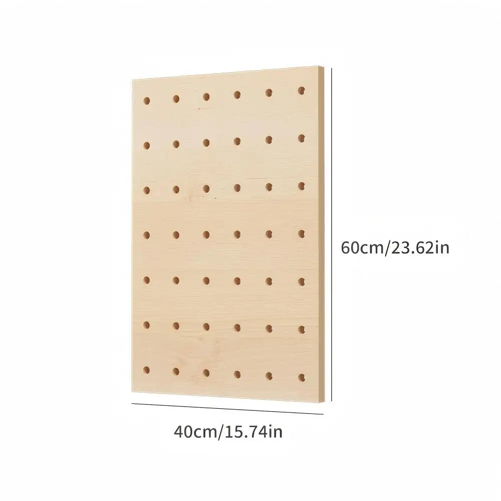 Solid Wood Pegboard for Stylish Storage and Decor