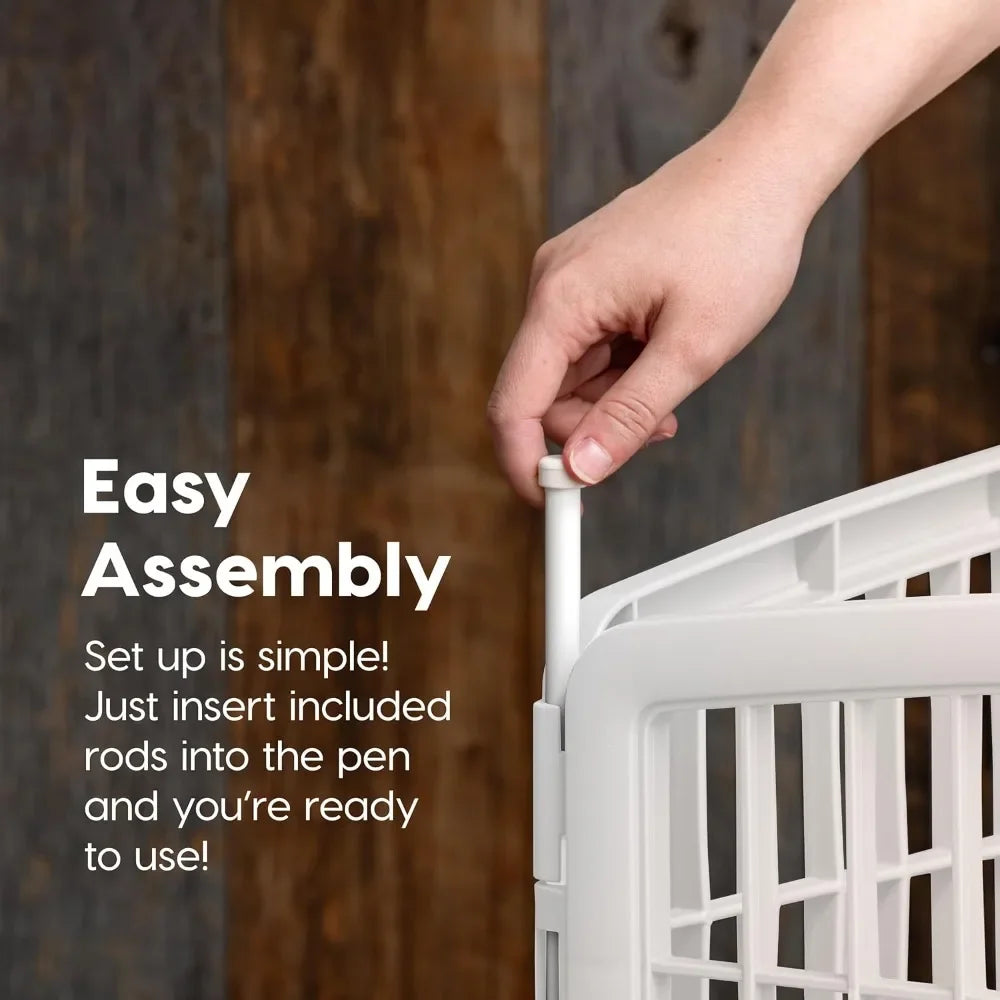 8 Panel Indoor Outdoor Pet Playpen with Door and Custom Design