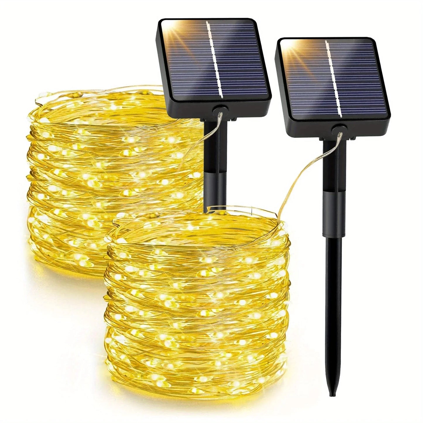 Solar String Lights 66FT 200 LED Waterproof Outdoor Decor