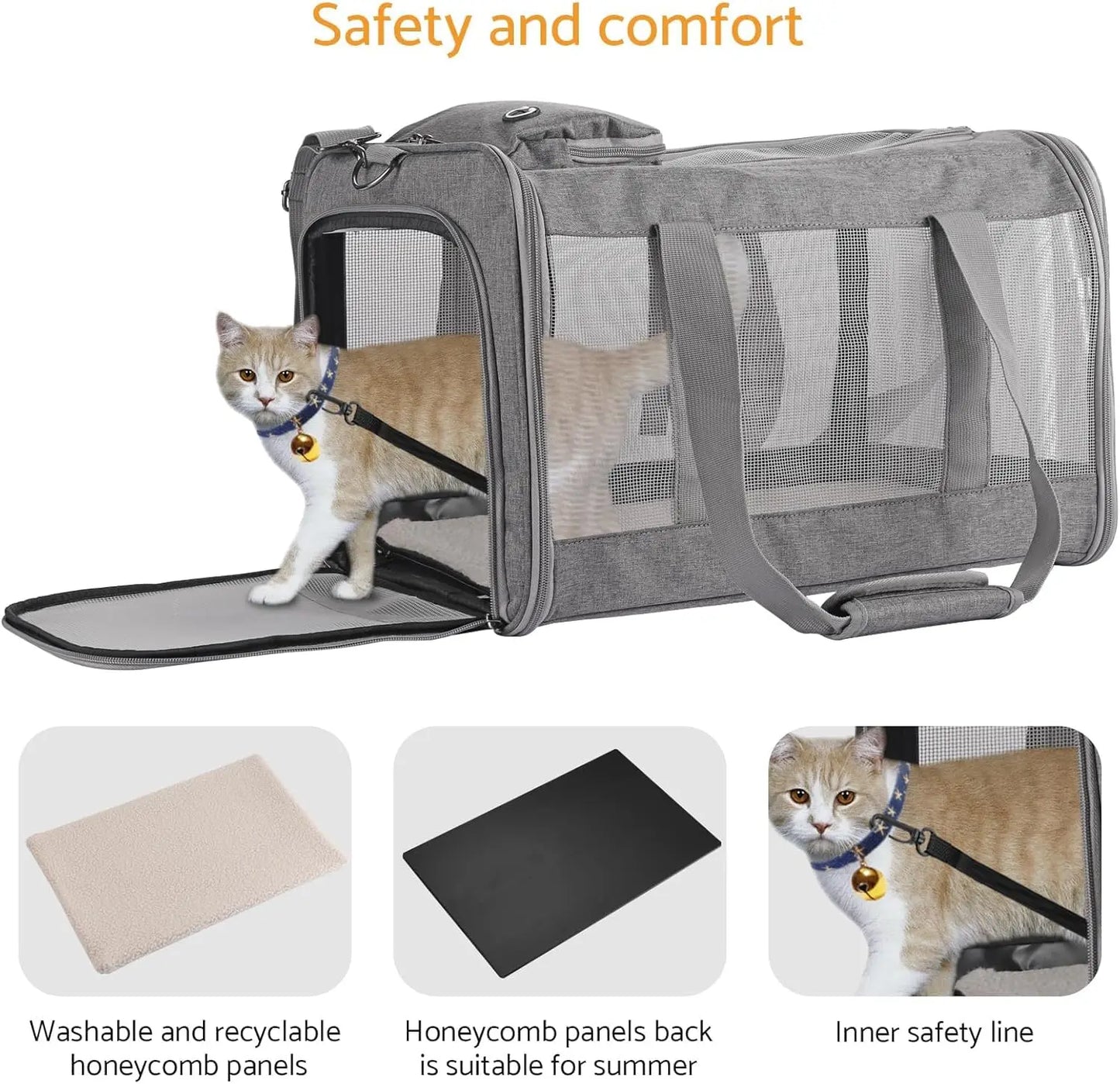 Airline Approved Soft Pet Carrier for Cats and Dogs