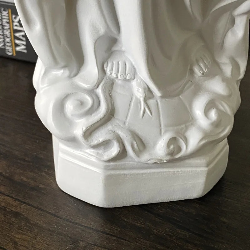 Virgin Mary Statue Our Lady of Lourdes Resin Figurine Decor