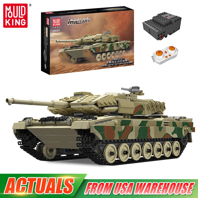 Mould King 20020 Leopard 2 Tank Assembly Building Set