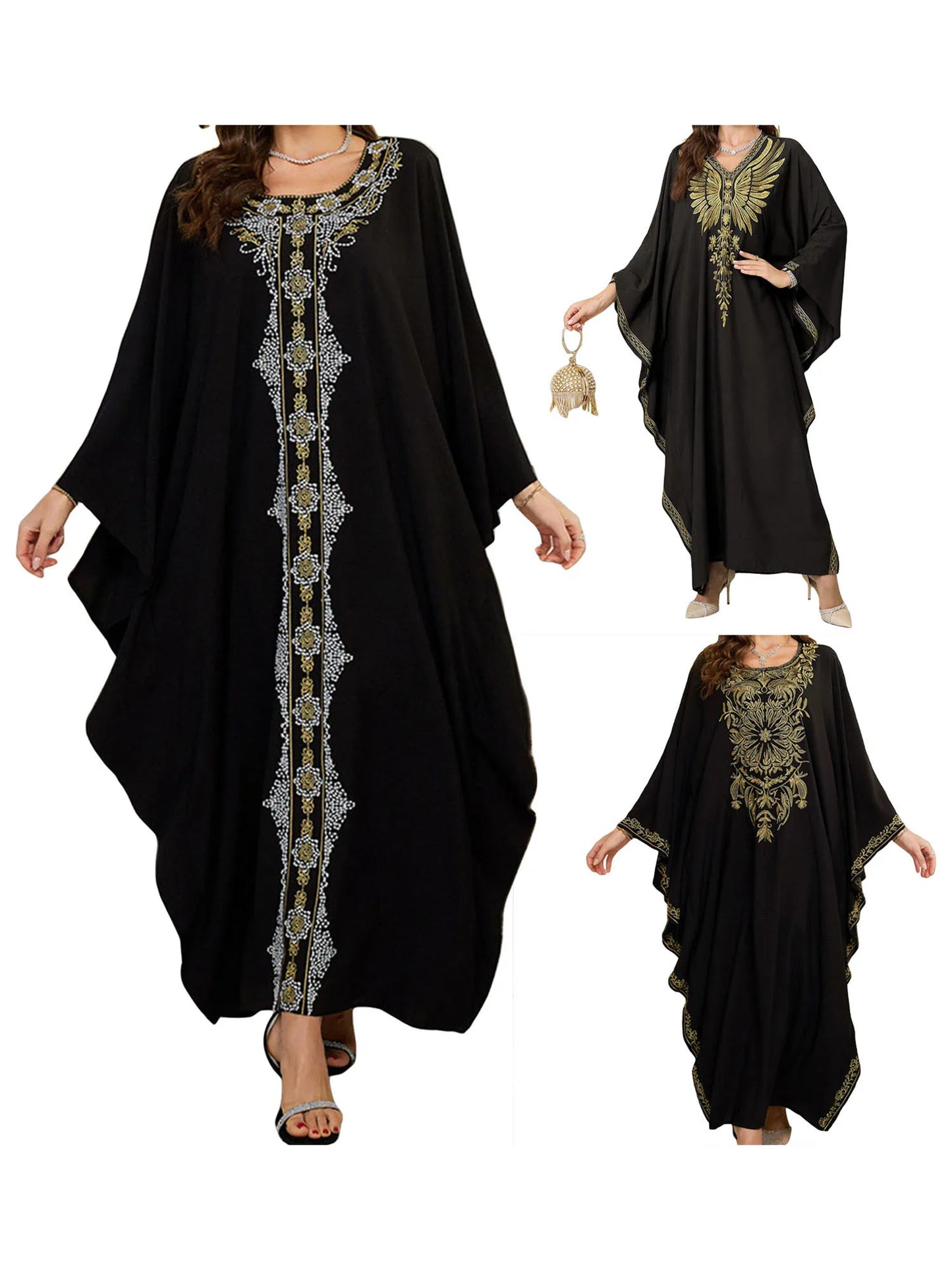 Women’s Floral Embroidered Beach Cover Up Dress