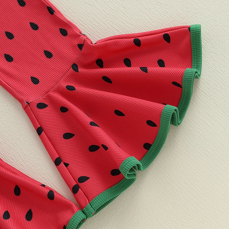 Cute Baby Girls Floral Ruffle Sleeve Romper and Headband Set