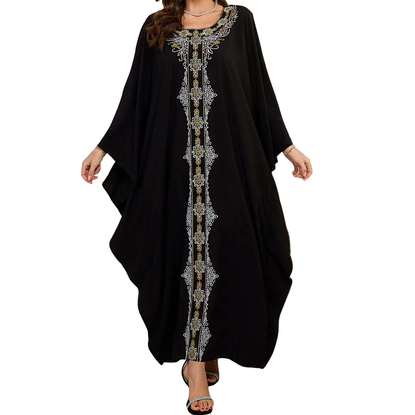 Women’s Floral Embroidered Beach Cover Up Dress