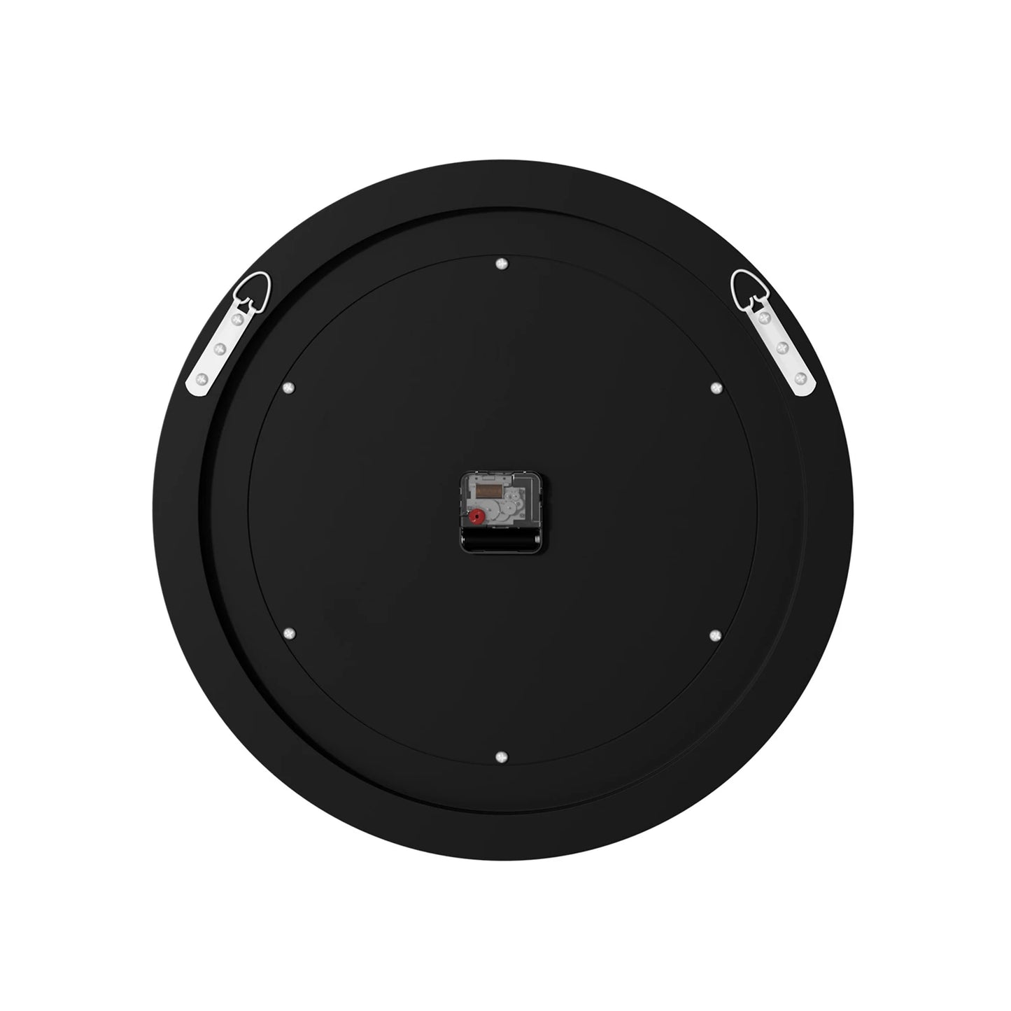 Bling Silver Round Mirror Wall Clock for Glam Home Decor