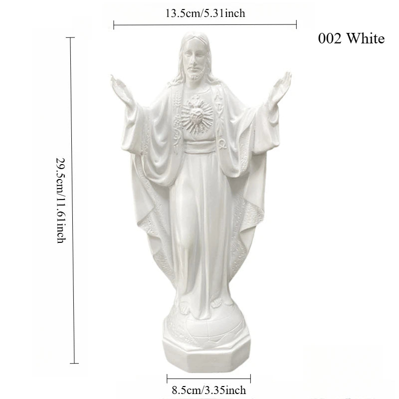 Virgin Mary Statue Our Lady of Lourdes Resin Figurine Decor