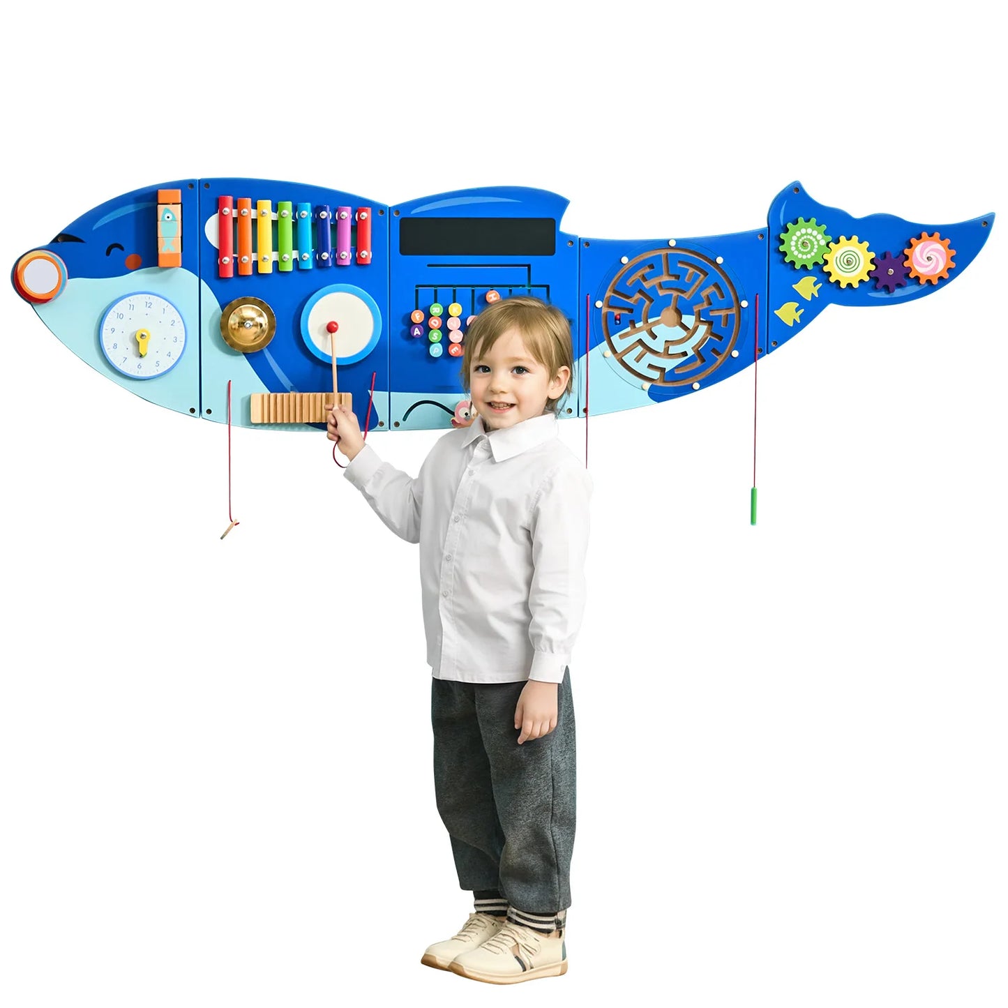 Orca Kids Wall Busy Board 12 Activities Montessori Toys