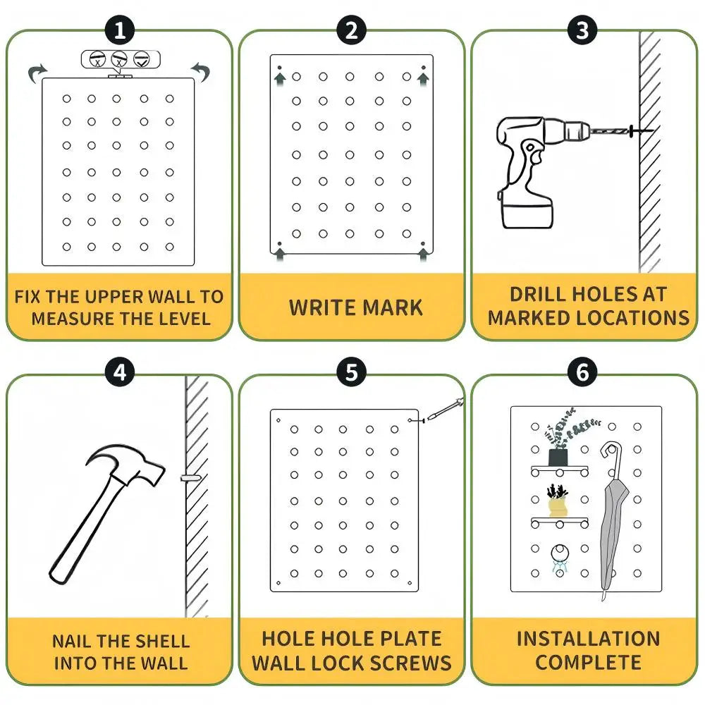 Solid Wood Pegboard for Stylish Storage and Decor