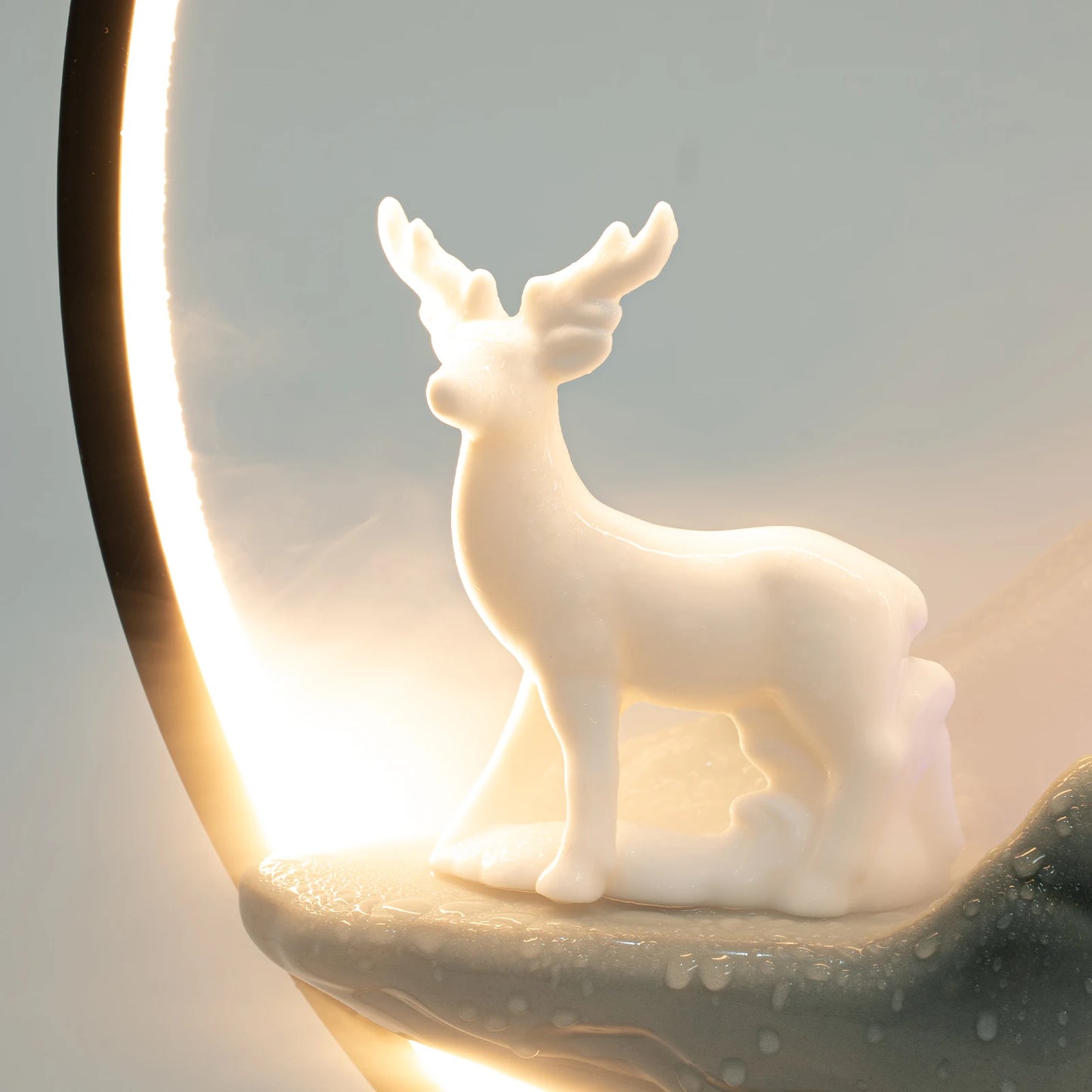 Tabletop Fountain Led Lights Waterfall Home Office Decor