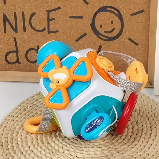 10 in 1 Educational Baby Busy Board Travel Toy Cube