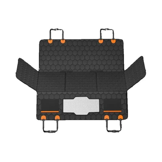 Back Seat Extender Dog Car Seat Cover with Mesh Window