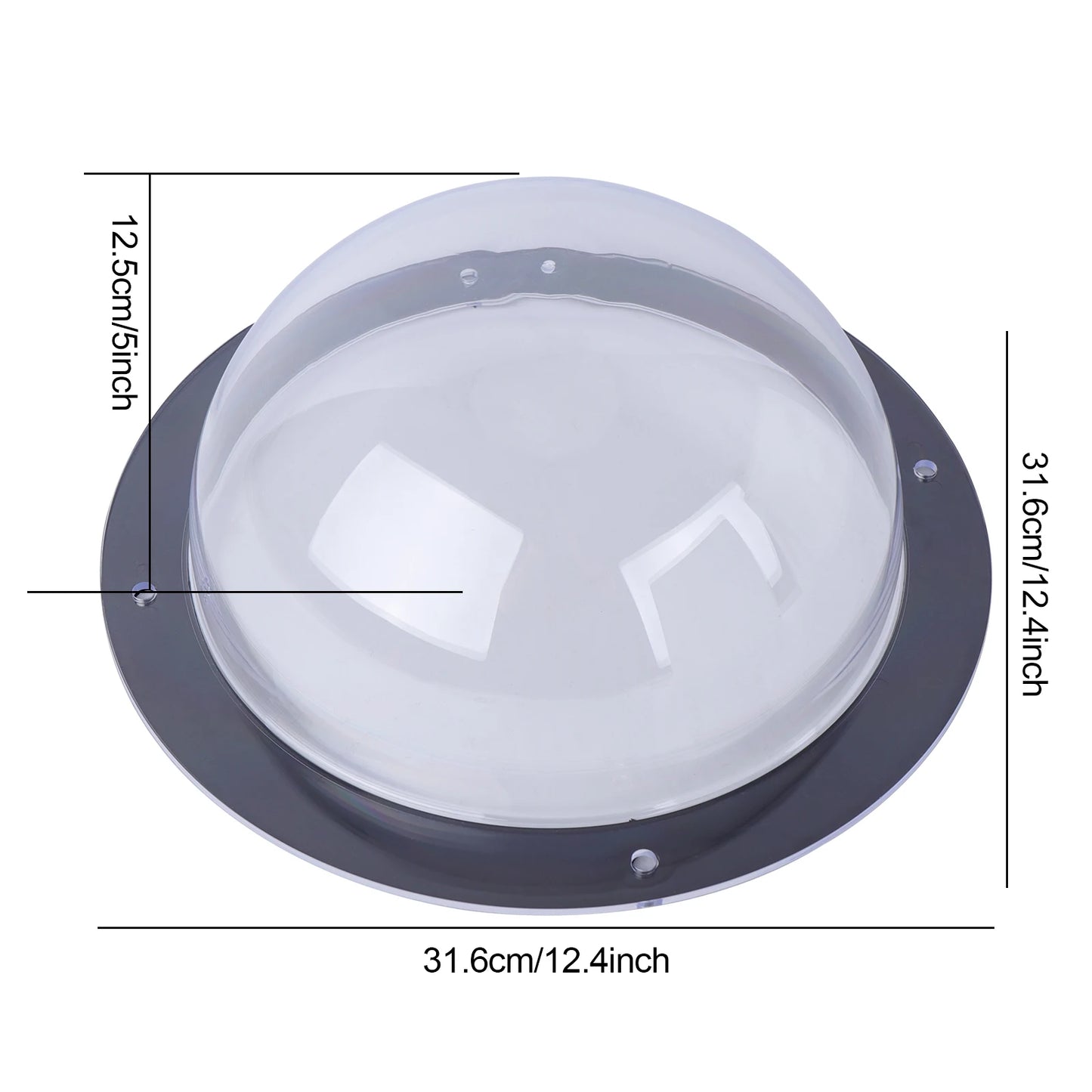 Pet Dog Fence Window Bubble Dome Safe Acrylic Peek Window