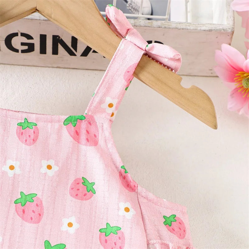 Adorable Baby Girl Floral Ruffle Top and Shorts Set