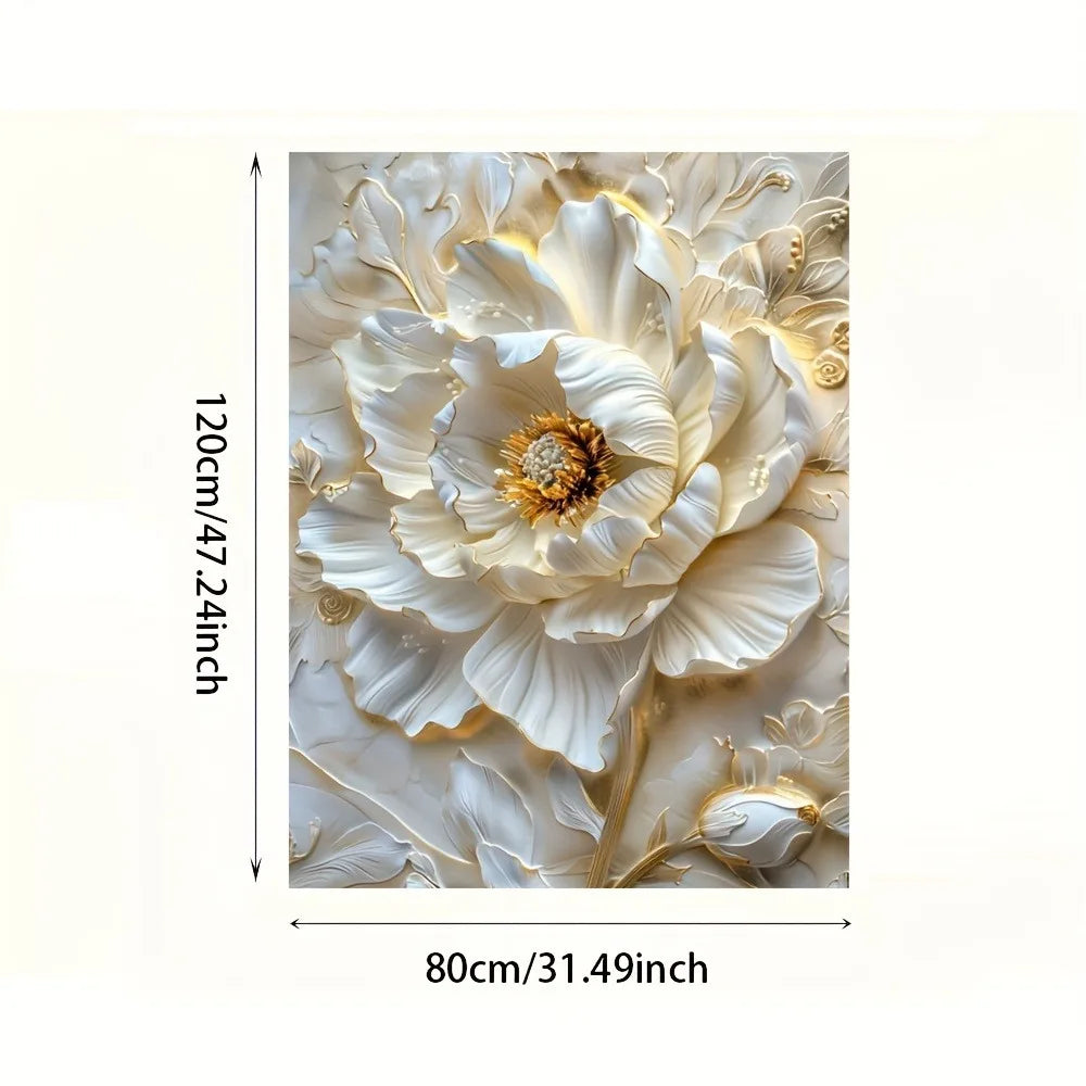 Modern Abstract Floral Canvas Art Print for Home Decor