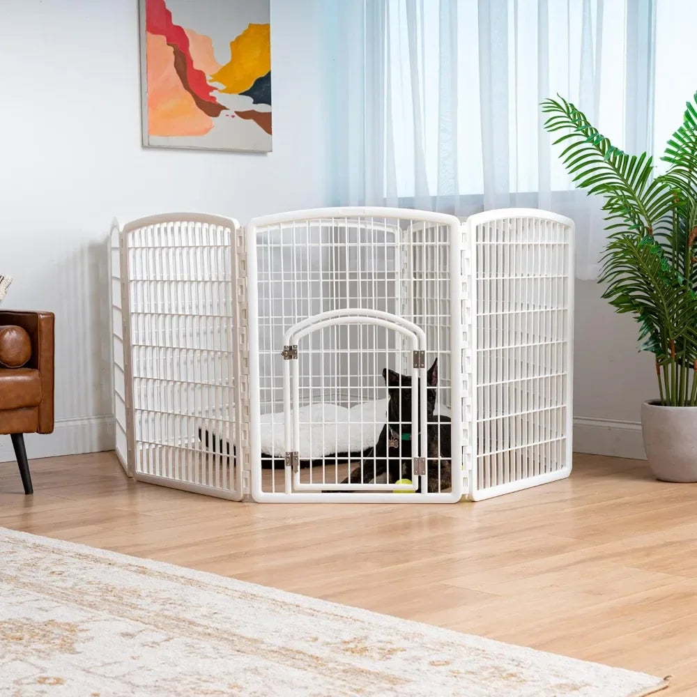 8 Panel Indoor Outdoor Pet Playpen with Door and Custom Design