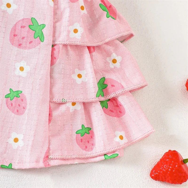 Adorable Baby Girl Floral Ruffle Top and Shorts Set