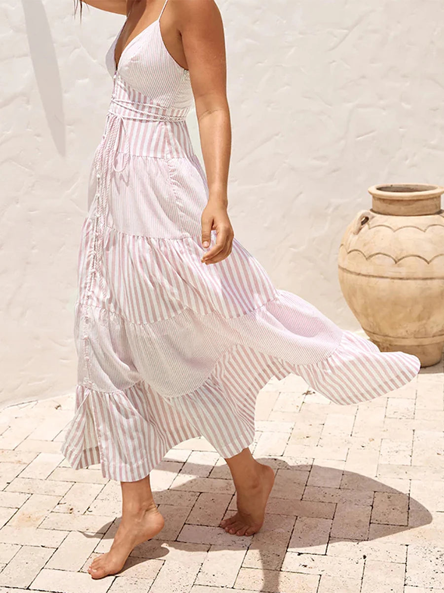 Elegant Floral Off-Shoulder Maxi Dress for Summer Parties