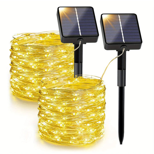 Solar String Lights 66FT 200 LED Waterproof Outdoor Decor