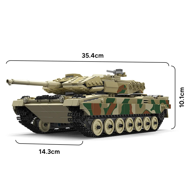 Mould King 20020 Leopard 2 Tank Assembly Building Set