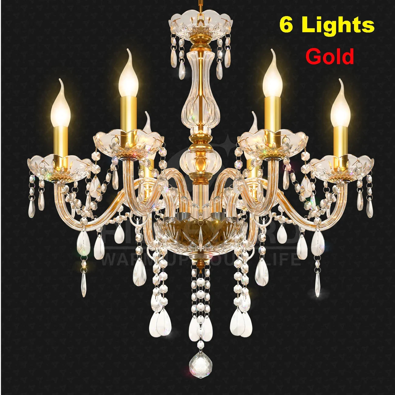 Ridgeyard Crystal Chandelier Modern Luxury Hallway Light