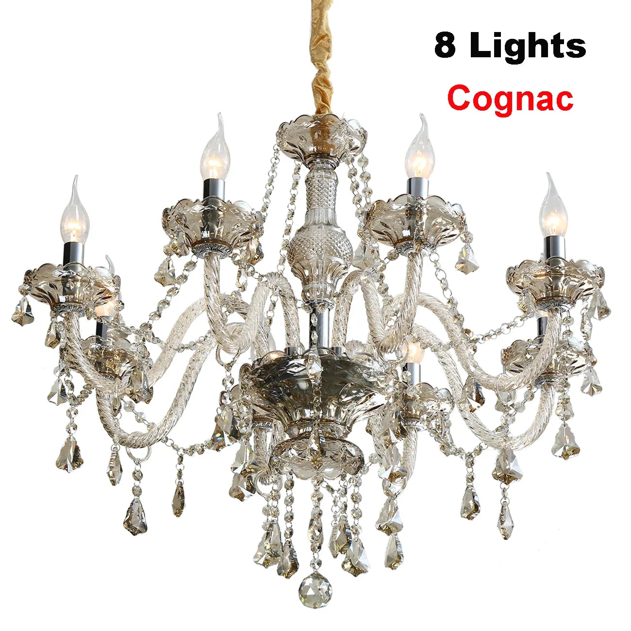 Ridgeyard Crystal Chandelier Modern Luxury Hallway Light
