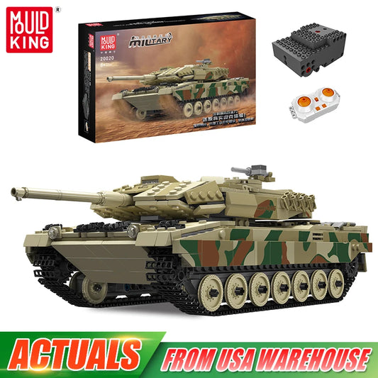 Mould King 20020 Leopard 2 Tank Assembly Building Set